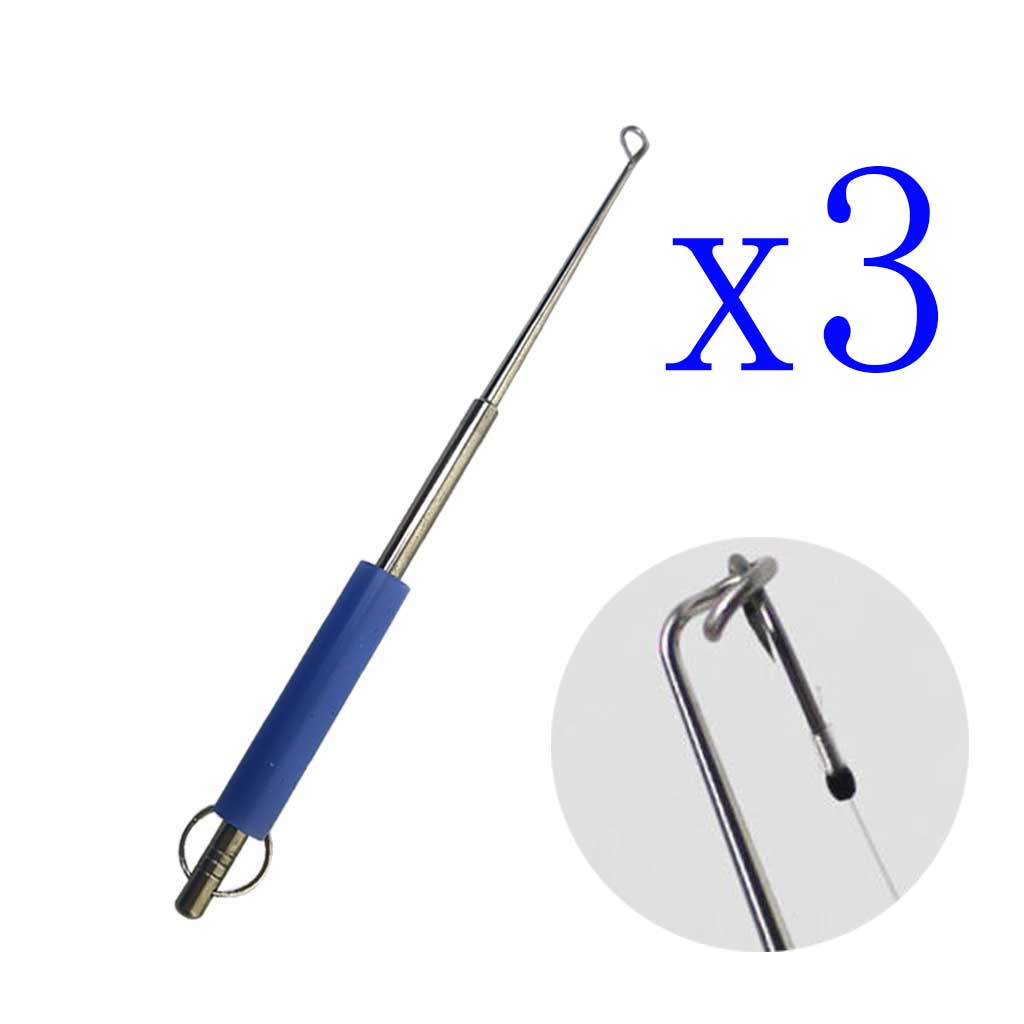 Fishing Equipment Target - 3'lü Paslanmaz Çelik Balık Kancası Çıkarıcı