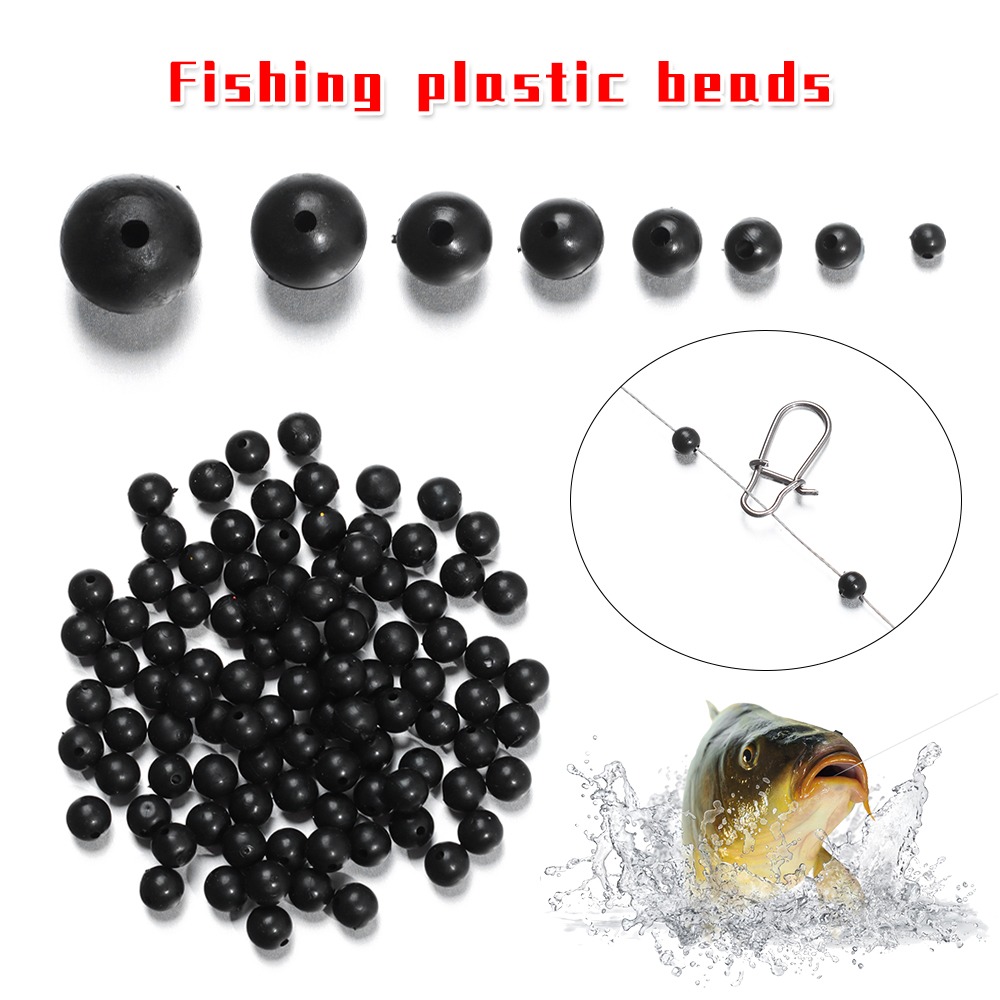Fishing Equipment Hook - 100 adet/grup balıkçılık boncuk uzay stoper
