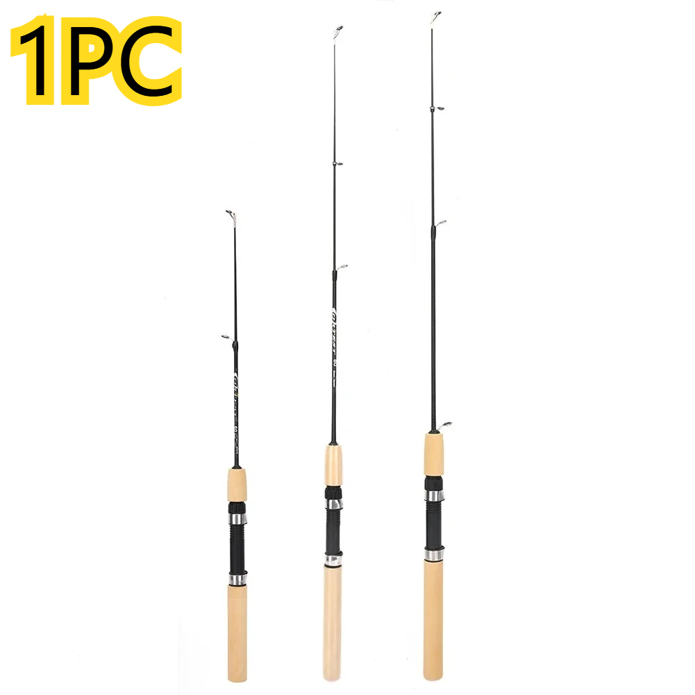 Carbon Fishing Rod - 60/80/100cm buzda balık tutma kamışı taşınabilir