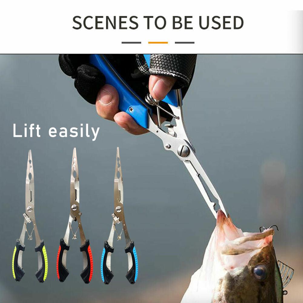 Fishing Equipment Target - Paslanmaz Çelik Balıkçılık Pensesi Çok Fonksiyonlu