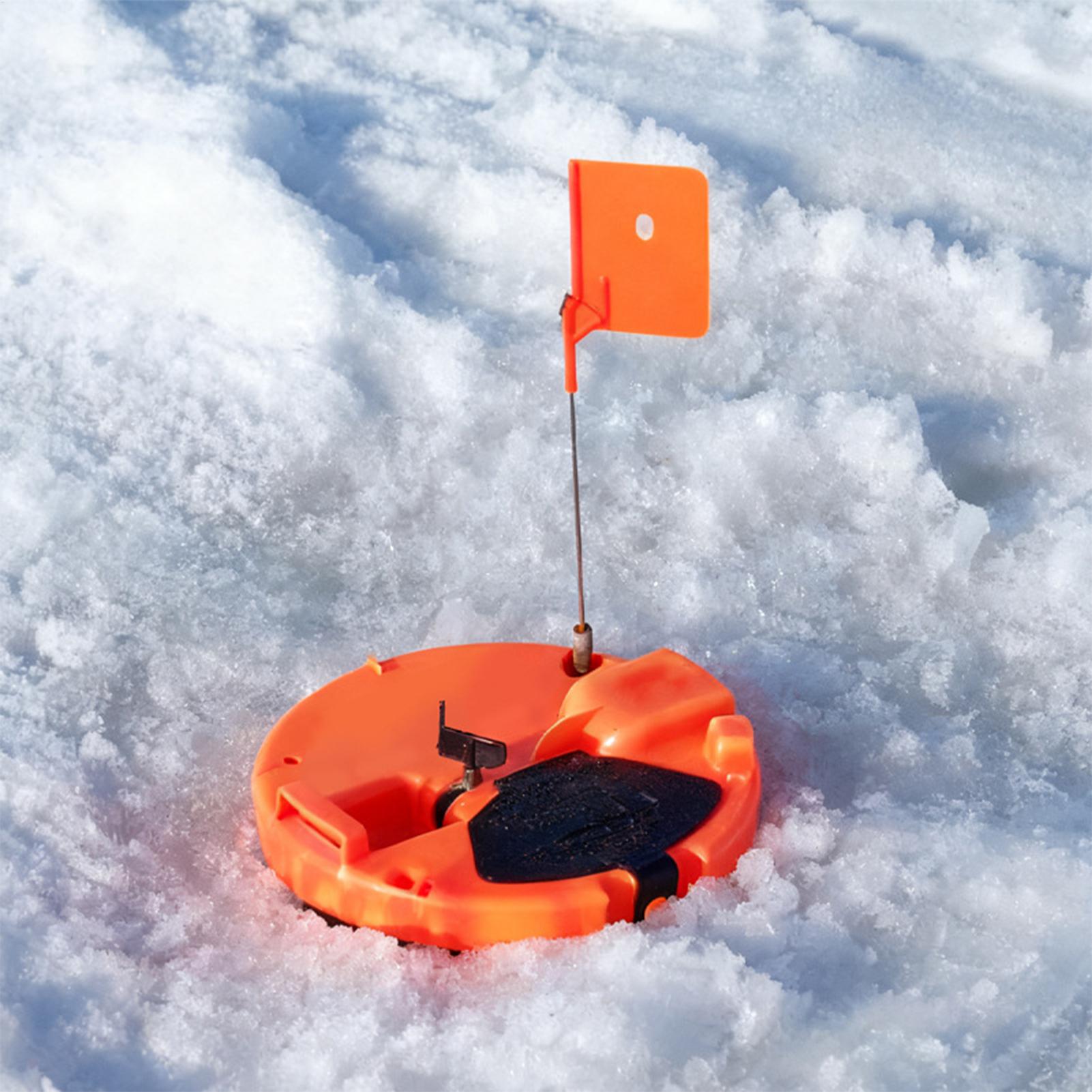 Ice Fishing Tip Up - Kış Balıkçılığı için Sinyal Bayraklı, Donmaya