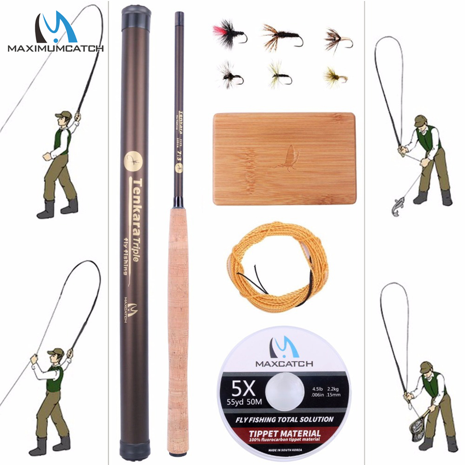 Carbon Fishing Rod - Maximumcatch 9-13FT V-Tenkara çubuk kıyafet IM10/36T