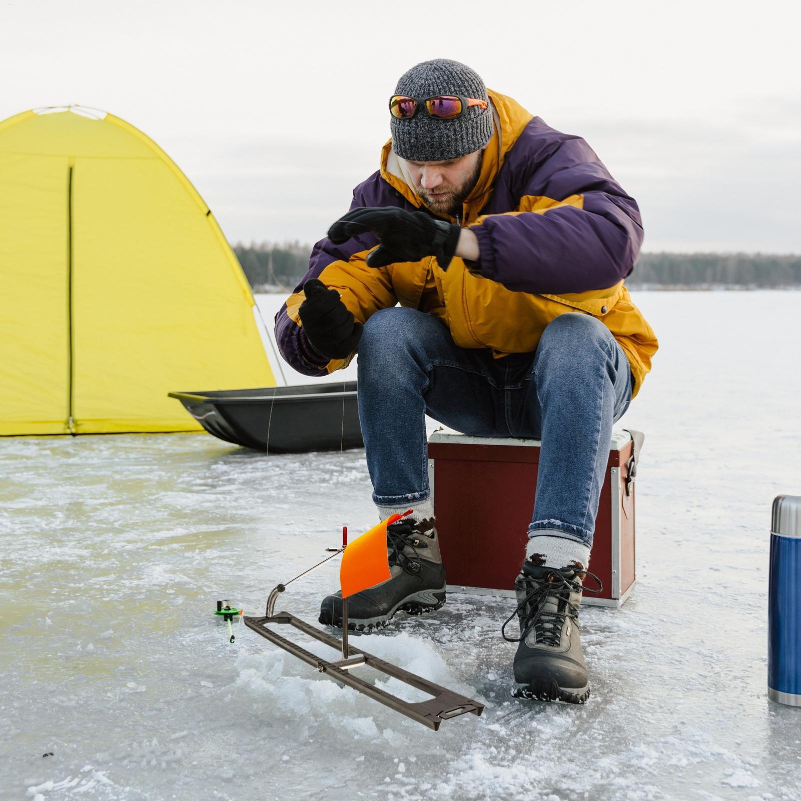 Ice Fishing Tip Up - Buzda Balık Tutma İğnesi Bayrakları Balıkçı