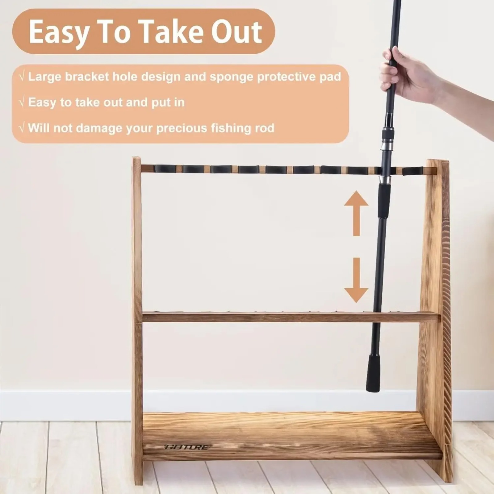 Goture Karbonize Çam Ahşap Olt - Carbon Fishing Rod incelemesi ve fiyatı