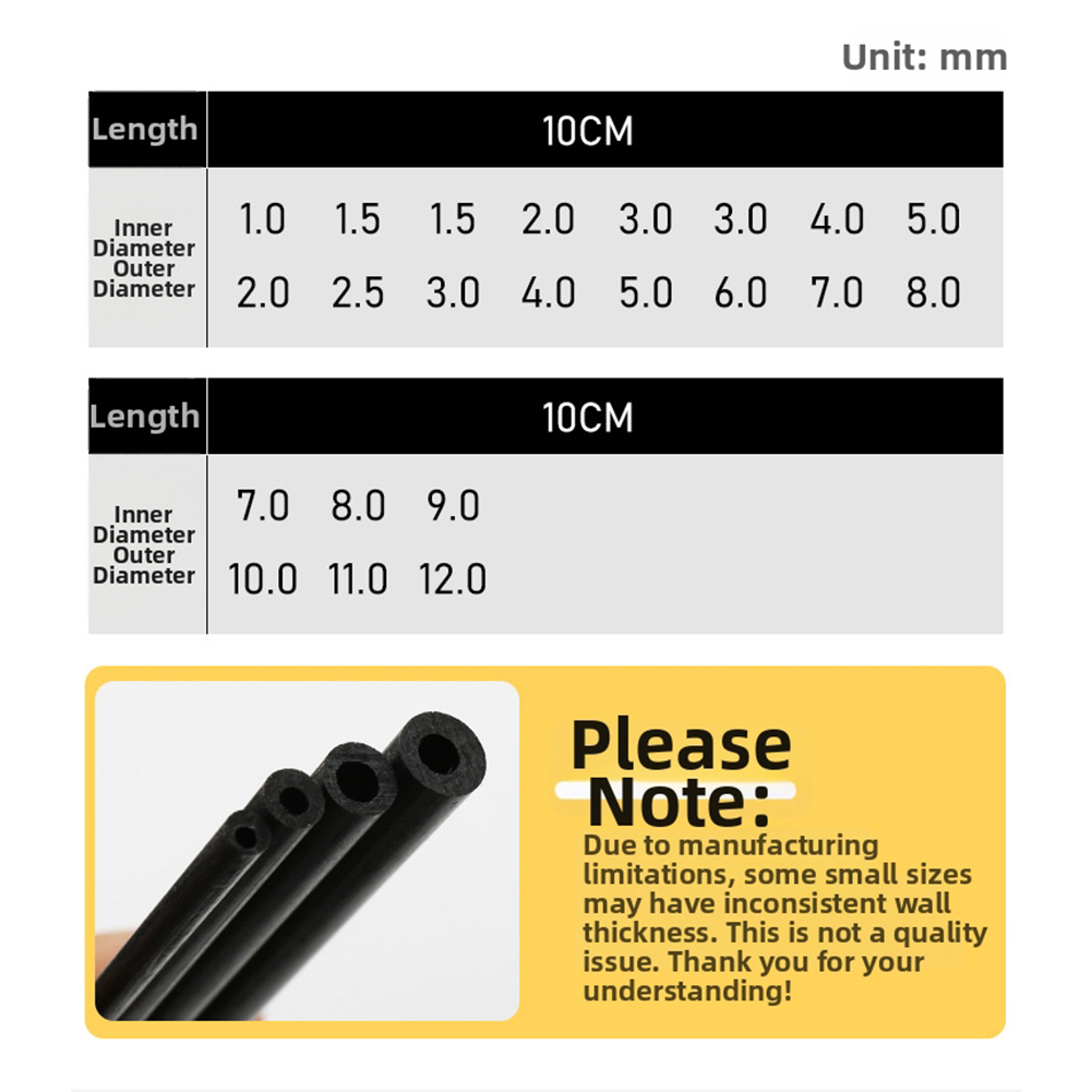 10cm Siyah İçi Boş Karbon Fibe - Carbon Fishing Rod incelemesi ve fiyatı